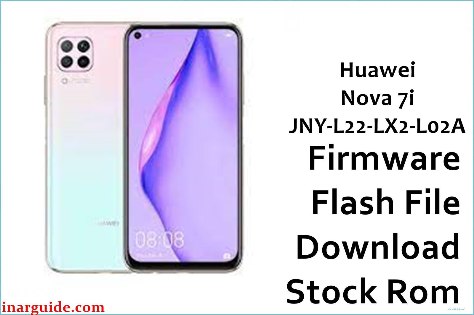 Huawei Nova 7i JNY L22 LX2 L02A