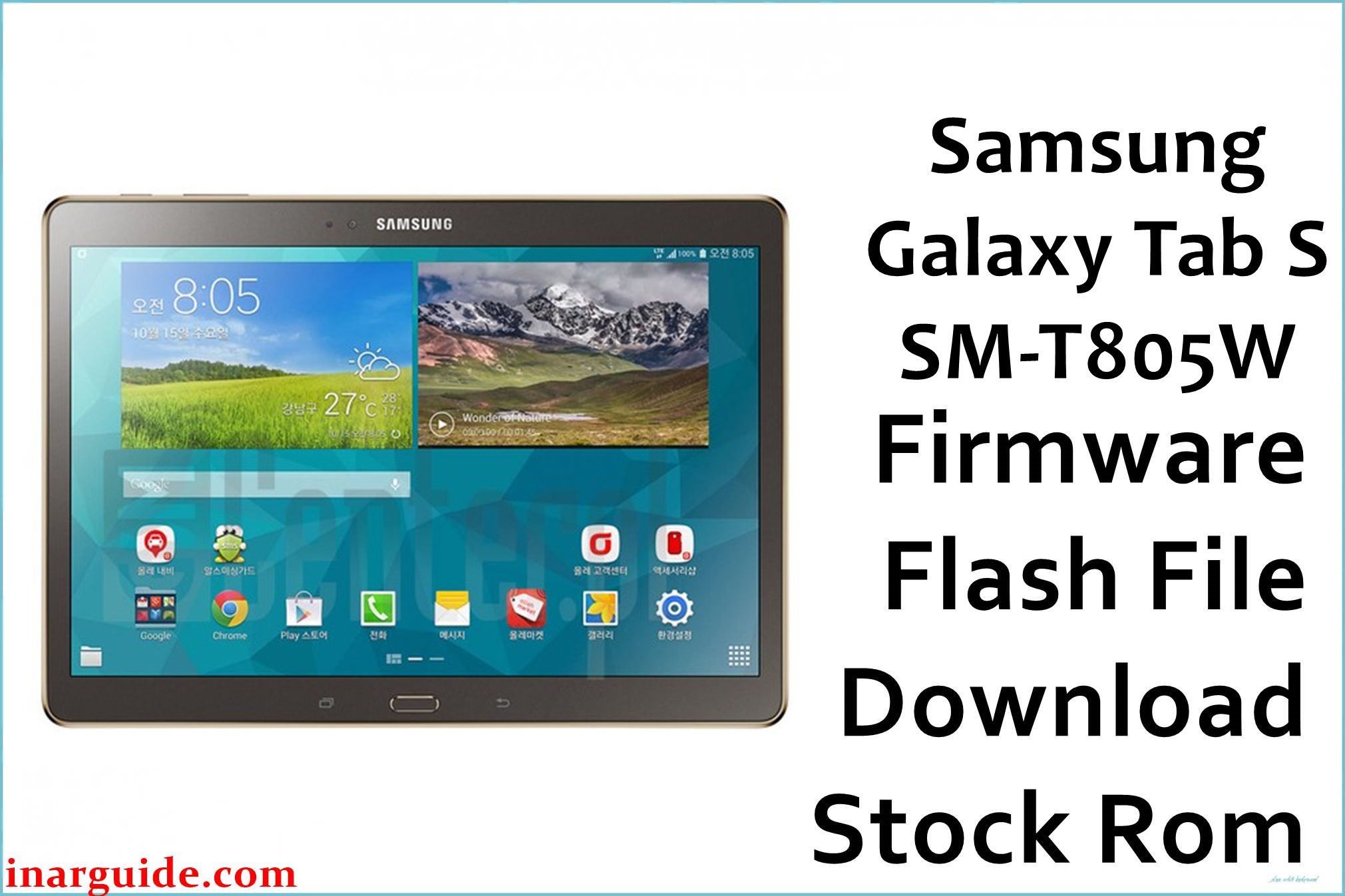 Samsung Galaxy Tab S SM T805W