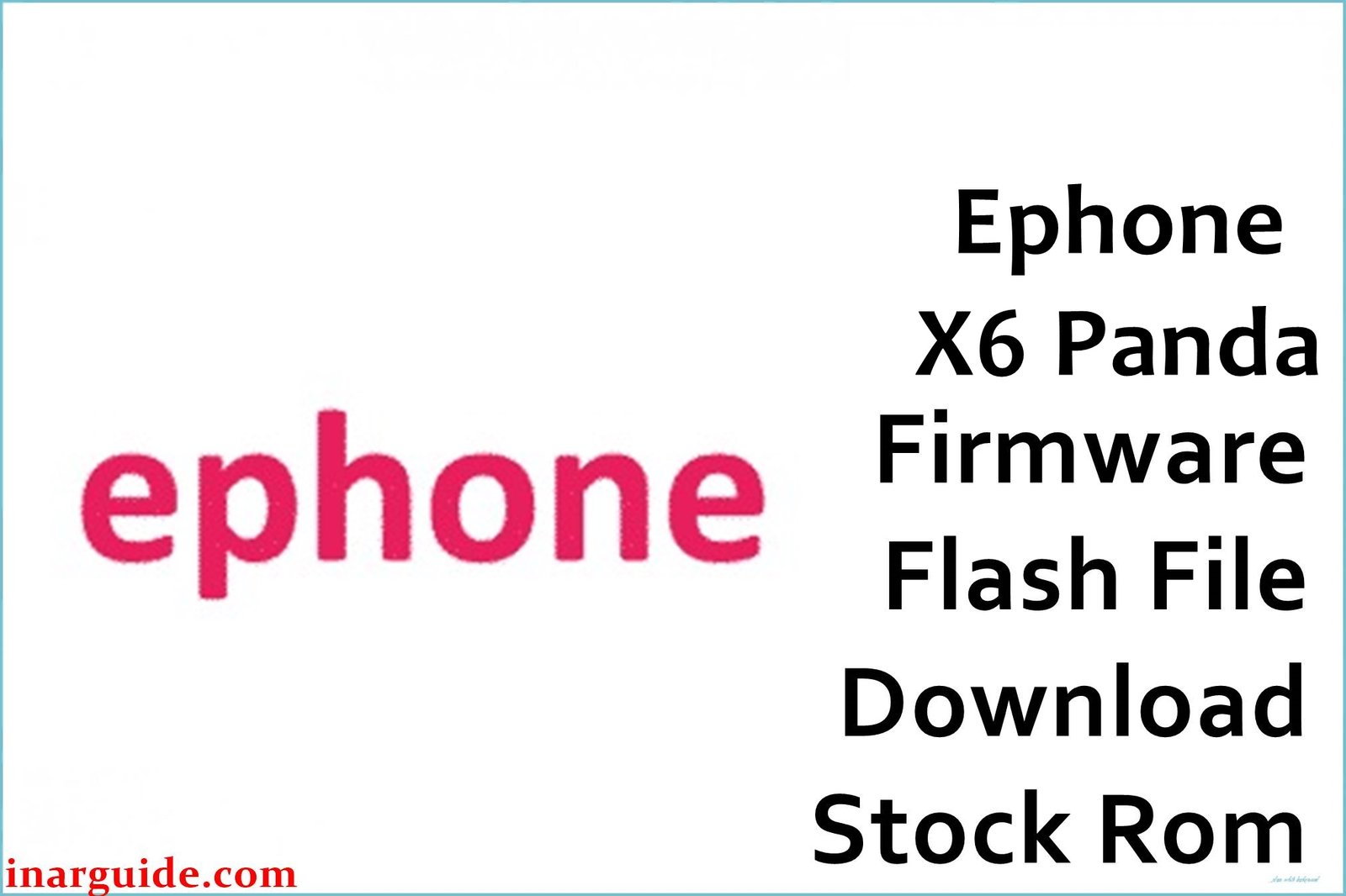 Ephone X6 Panda