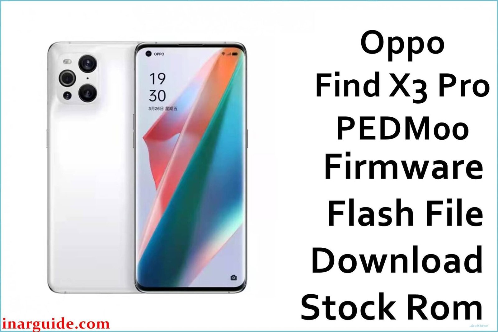 Oppo Find X3 Pro PEDM00 firmware