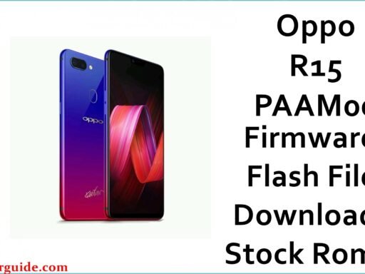 Oppo R15 PAAM00 Firmware