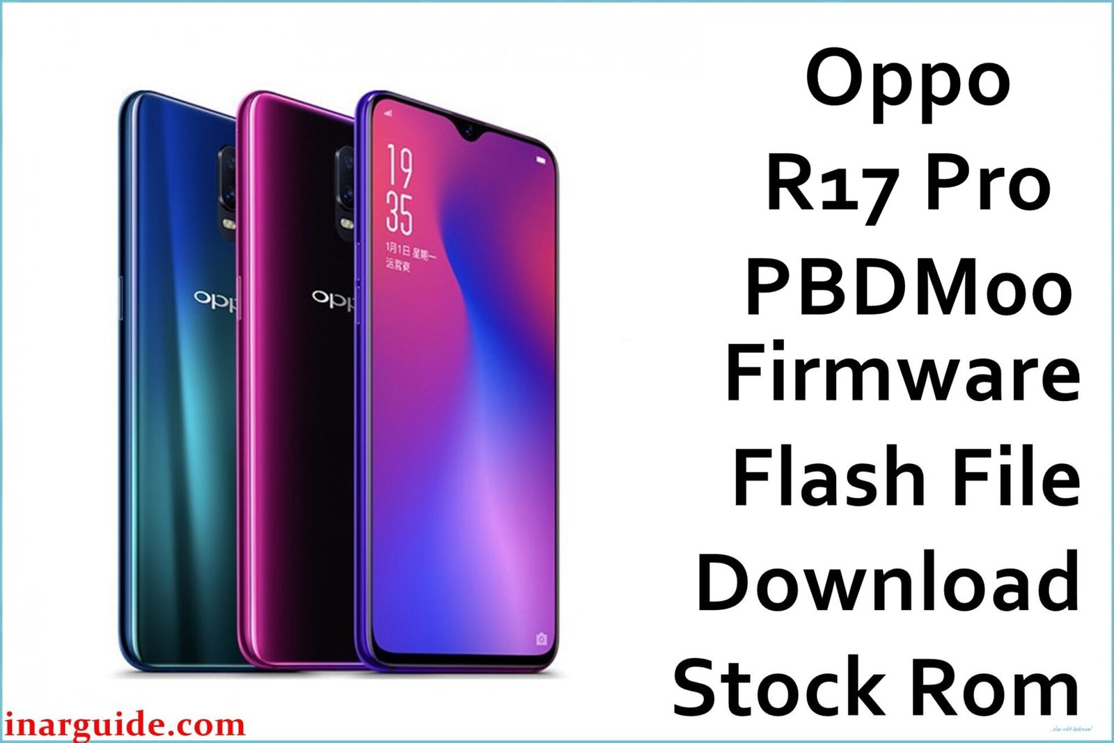 Oppo R17 Pro PBDM00 Firmware
