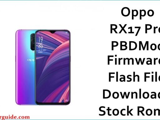 Oppo RX17 Pro PBDM00 Firmware
