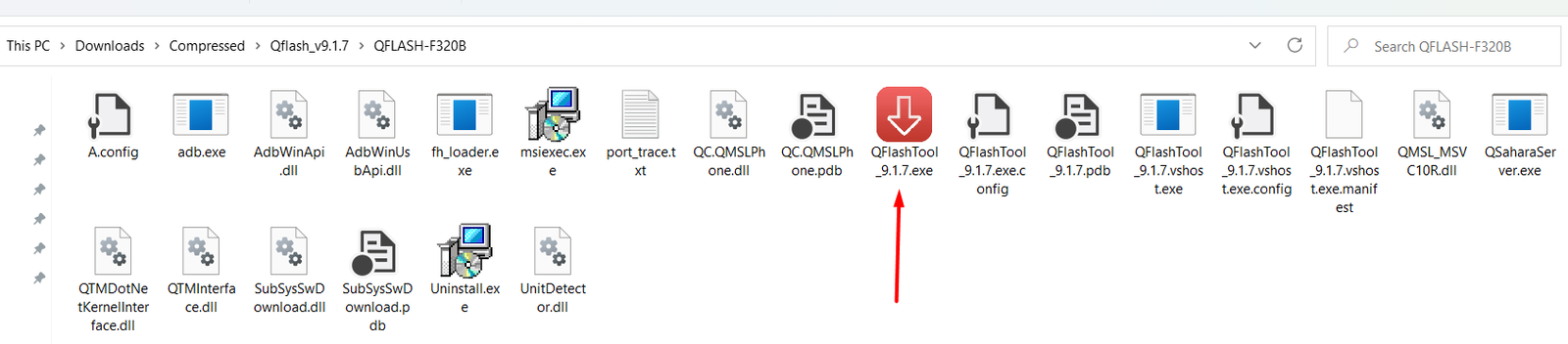 Launch QFlashTool