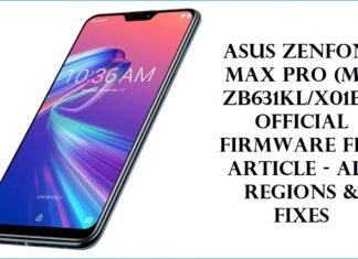 Asus Zenfone Max Pro (M2) ZB631KL/X01BD Official Firmware File Article – All Regions & Fixes Asus Zenfone Max Pro (M2) ZB631KL - X01BD