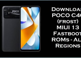 Download POCO C40 (frost) MIUI 13 Fastboot ROMs – All Regions Download POCO C40 (frost)