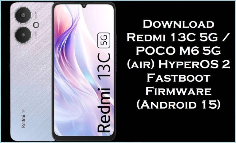 Download Redmi 13C 5G & POCO M6 5G (air)