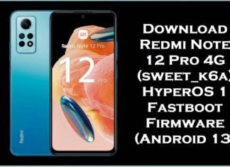 Download Redmi Note 12 Pro 4G (sweet_k6a) HyperOS 1 Fastboot Firmware (Android 13) Download Redmi Note 12 Pro 4G (sweet k6a) HyperOS