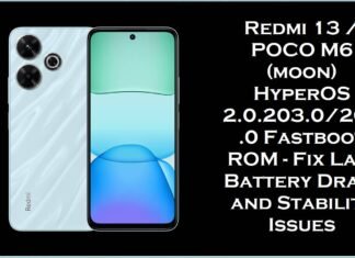 Redmi 13 / POCO M6 (moon) HyperOS 2.0.203.0/205.0 Fastboot ROM – Fix Lag, Battery Drain and Stability Issues Redmi 13 & POCO M6 (moon)