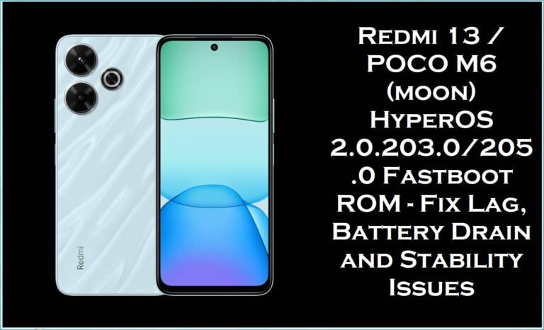 Redmi 13 & POCO M6 (moon)