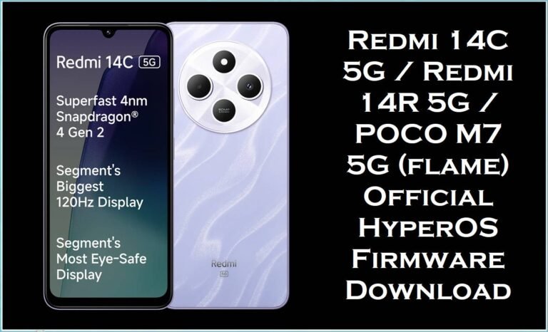 Redmi 14C 5G & Redmi 14R 5G & POCO M7 5G (flame)