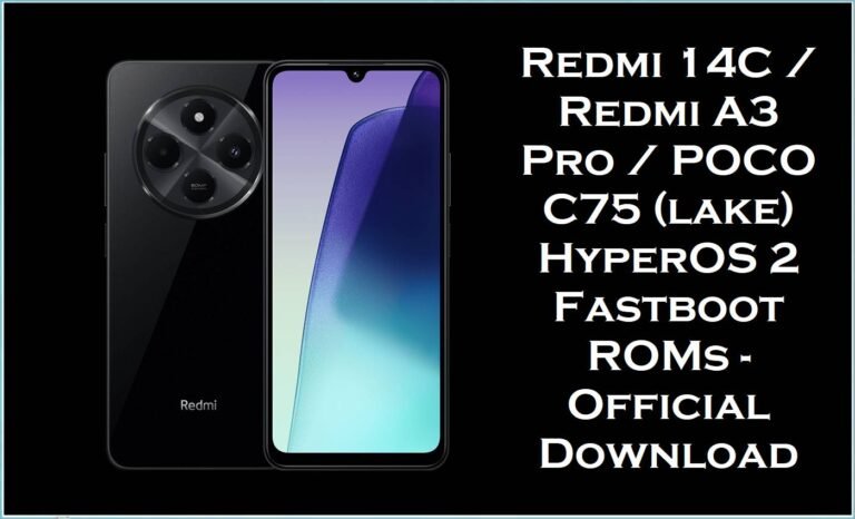 Redmi 14C & Redmi A3 Pro & POCO C75 (lake)
