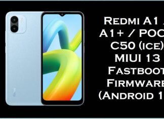 Redmi A1 / A1+ / POCO C50 (ice) MIUI 13 Fastboot Firmware (Android 12) Redmi A1 & A1+ & POCO C50 (ice)