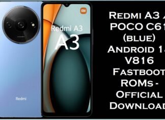 Redmi A3 / POCO C61 (blue) Android 14 V816 Fastboot ROMs – Official Download Redmi A3 & POCO C61 (blue)