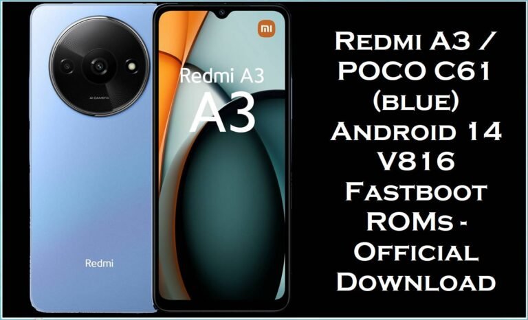 Redmi A3 & POCO C61 (blue)