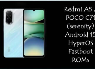Redmi A5 / POCO C71 (serenity) Android 15 HyperOS Fastboot ROMs Redmi A5 / POCO C71 (serenity)