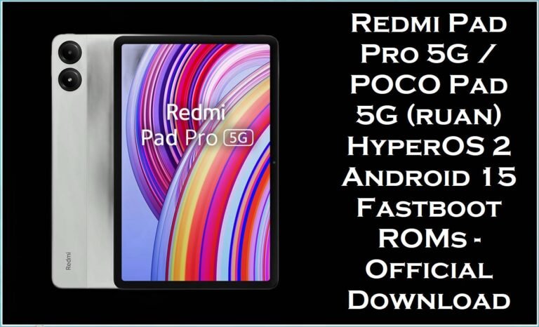 Redmi Pad Pro 5G & POCO Pad 5G (ruan)