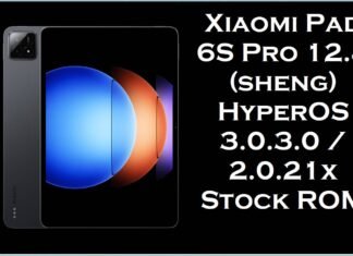 Xiaomi Pad 6S Pro 12.4 (sheng) HyperOS 3.0.3.0 / 2.0.21x Stock ROM Xiaomi Pad 6S Pro 12.4 (sheng)
